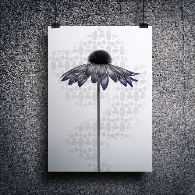 PURPLE FLOWER - A5 Art Print
