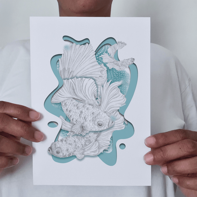 KOI FISH - A5 Art Print