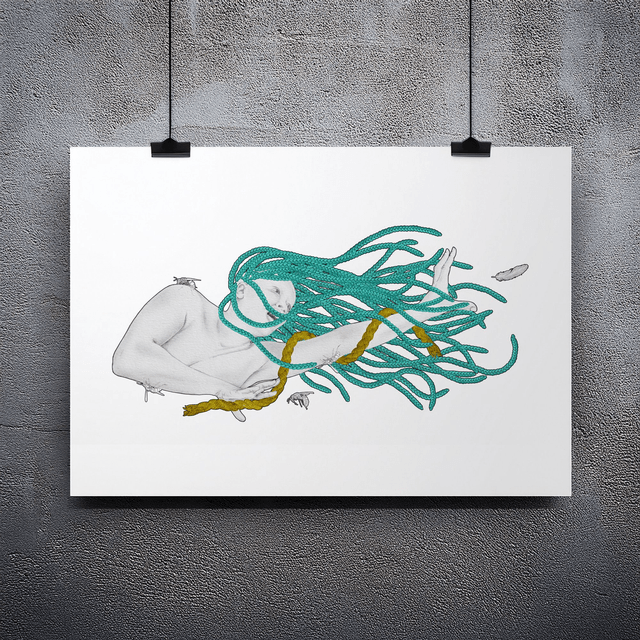 OUT OF REACH - A5 Art Print