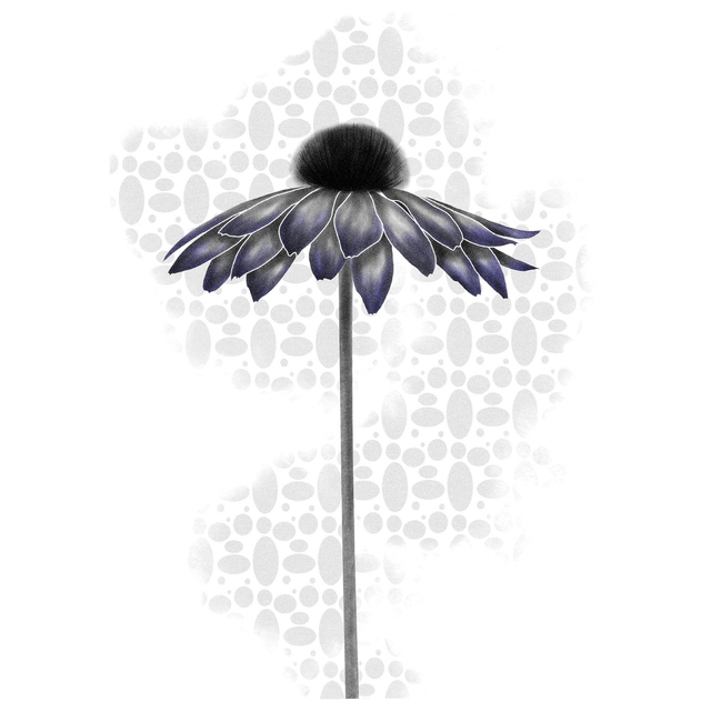 PURPLE FLOWER - A5 Art Print